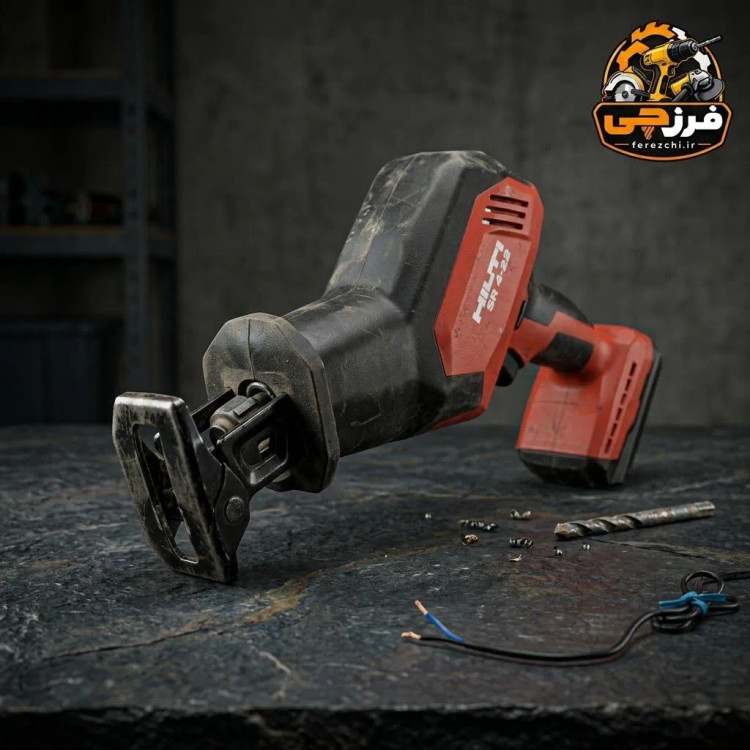 اره عمود شارژی هیلتی SR 4-22 اورجینال | اره کاردی باتری یکدسته ۲۲ ولت نرون | همراه باتری و شارژر | استوک اروپایی